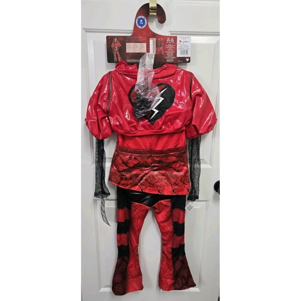 Disguise Girls' Disney's Descendants Rise of Red Deluxe Red Costume 7-8